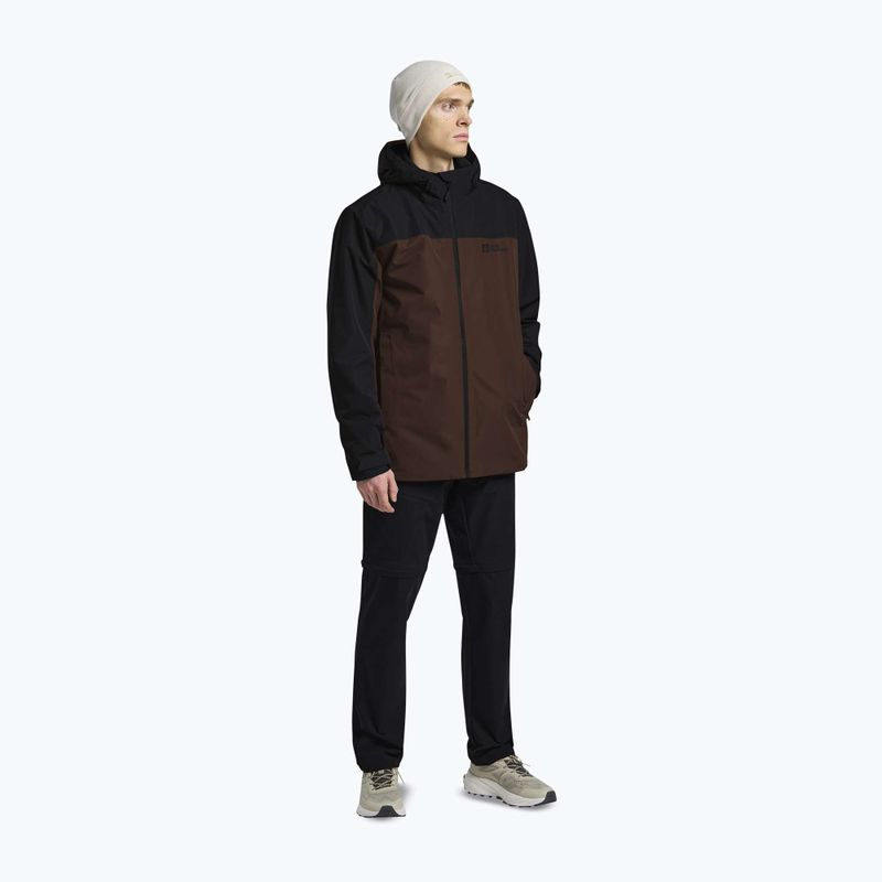 Pánska bunda 3v1 Jack Wolfskin Taubenberg 3In1 hot chocolate 2