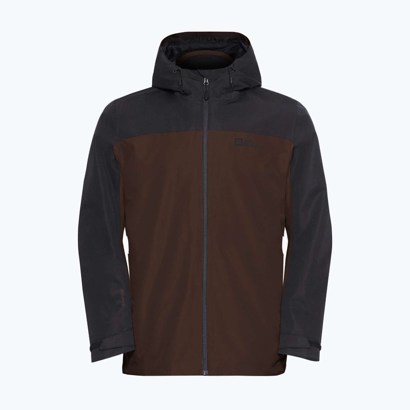 Pánska bunda 3v1 Jack Wolfskin Taubenberg 3In1 hot chocolate 10