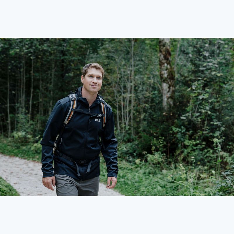 Pánska softshellová bunda Jack Wolfskin Skyvail phantom 11