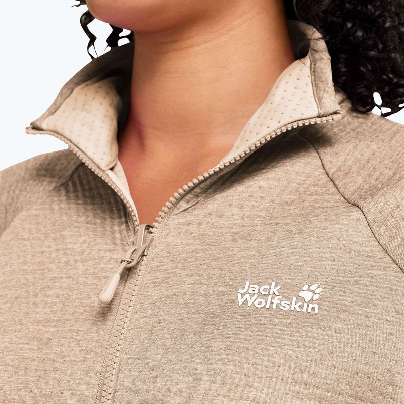 Dámska fleecová mikina Jack Wolfskin Anytrail Full Zip oat 4