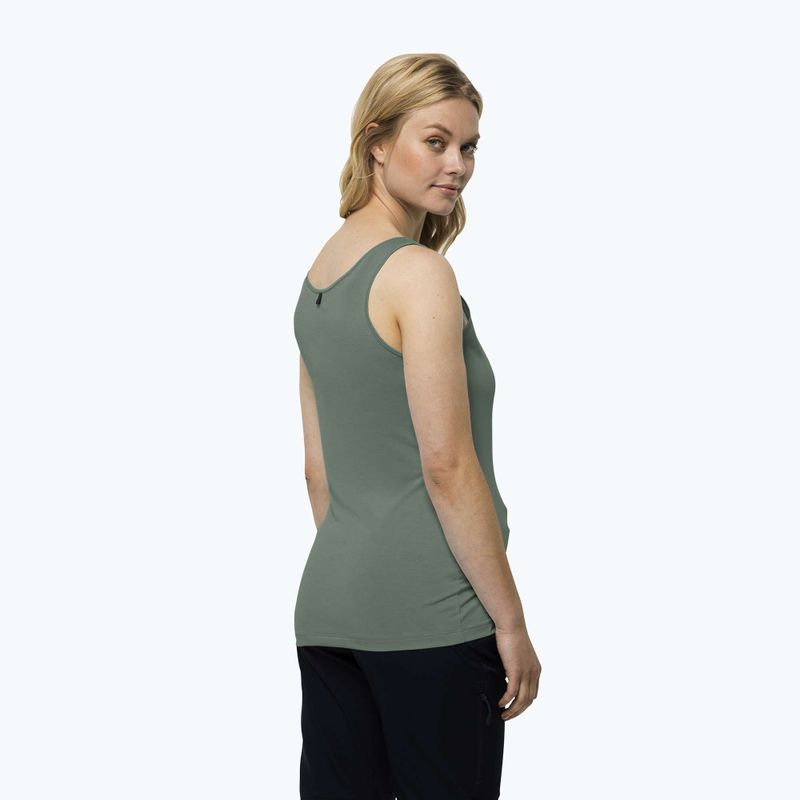 Dámske trekingové tričko Jack Wolfskin Pack & Go Tank green 1807283 2