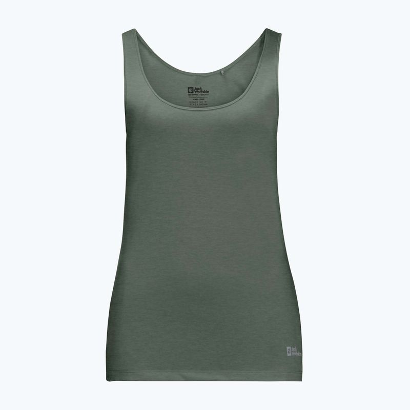 Dámske trekingové tričko Jack Wolfskin Pack & Go Tank green 1807283 3