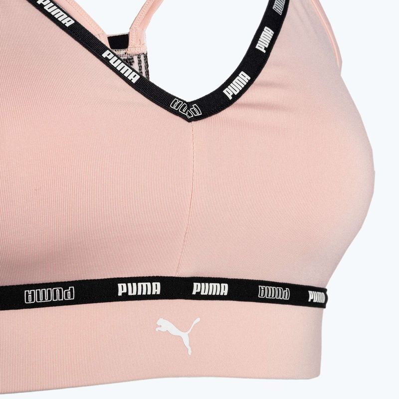 PUMA Low Impact Puma Strong Strappy fitness podprsenka ružová 522225 66 3