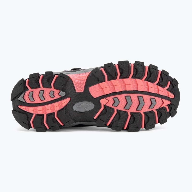 Detské snehové topánky KangaROOS K-Robi KTX jet black/daisy pink 4