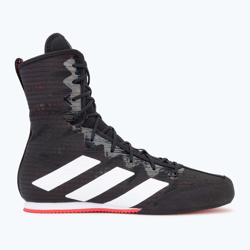 Boxerské topánky adidas Box Hog 4 core black/cloud white/pure ruby 2
