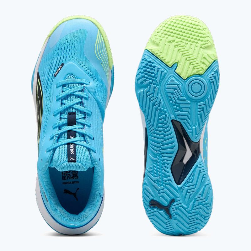 Pánske sálové topánky PUMA Solarstrike III luminous blue/club navy/fizzy apple 9