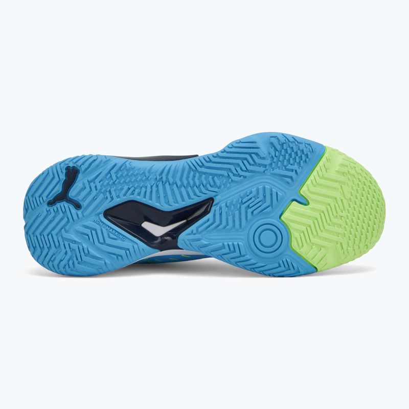 Pánske sálové topánky PUMA Solarstrike III luminous blue/club navy/fizzy apple 4