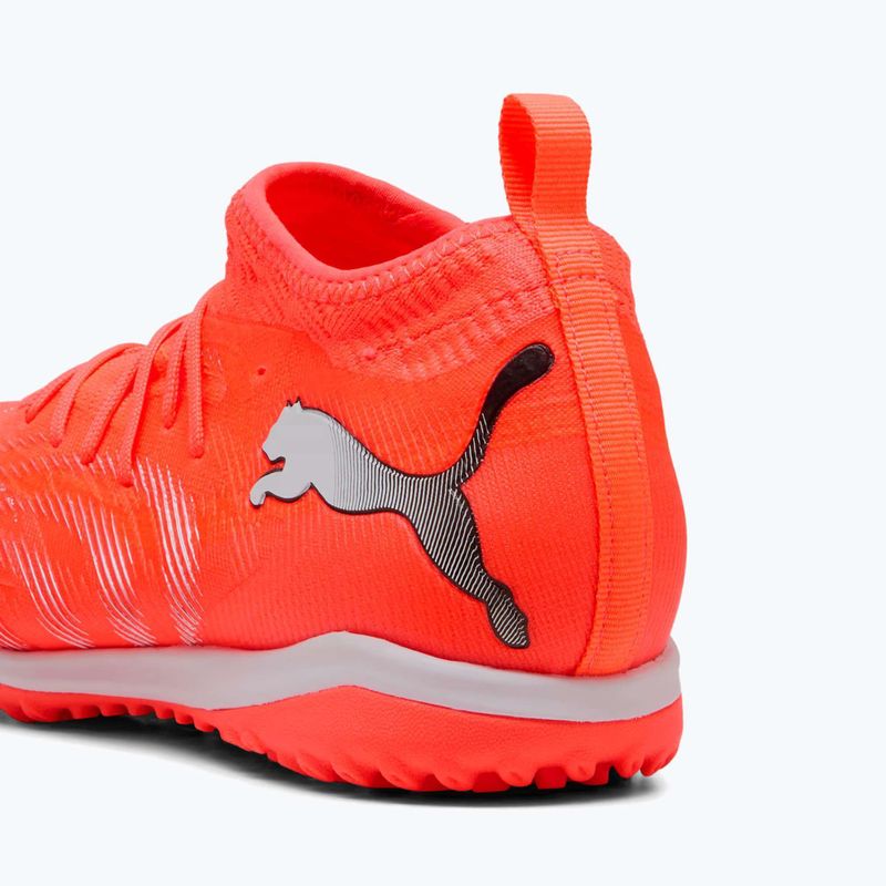 Futbalové kopačky PUMA Future 9 Match TT + Mid Jr glowing red/puma white/puma black/puma silver 8