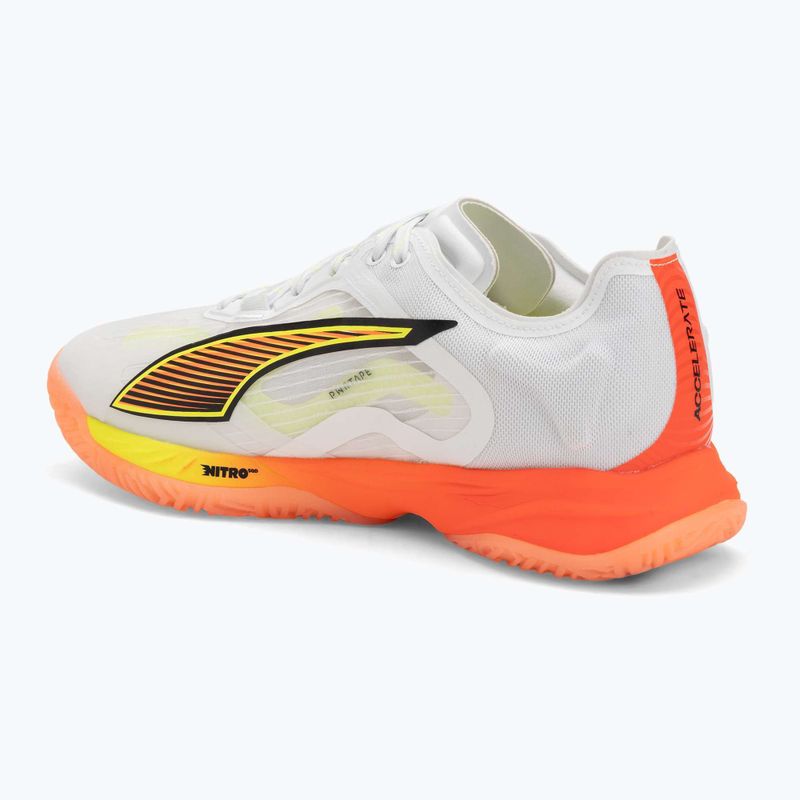 Hádzanárske topánky PUMA Accelerate Nitro SQD 4 Game On puma white/glowing red/ultra blue 3