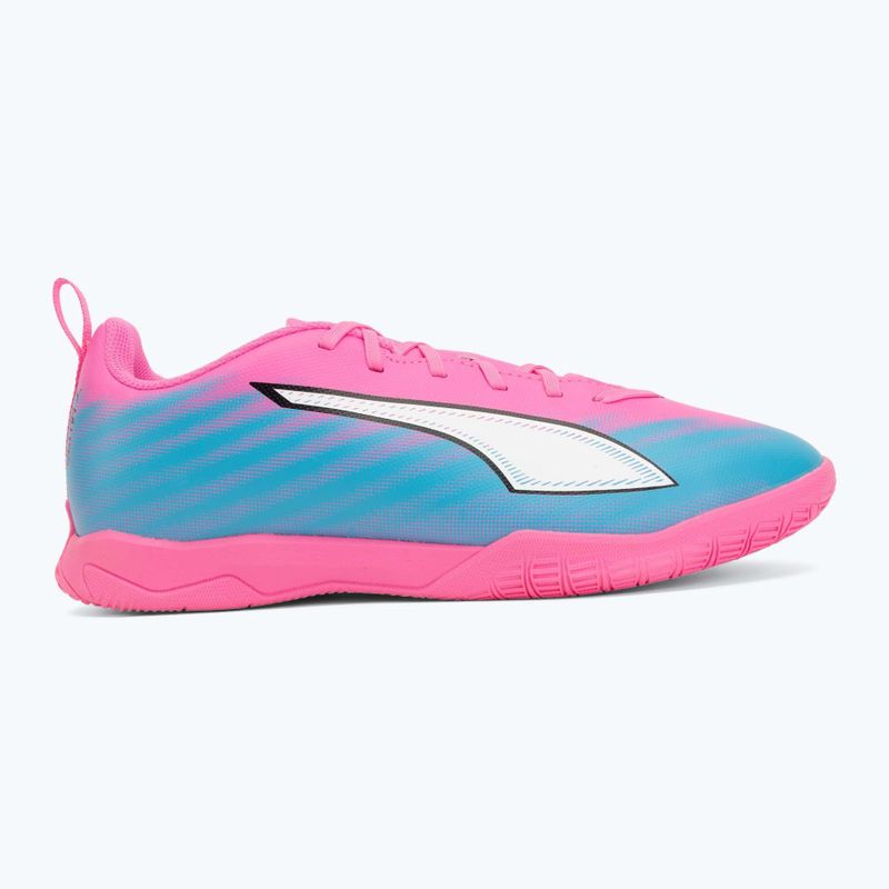 Detské kopačky  PUMA Ultra 6 Play It Jr poison pink/puma wht/sun stream/bright aqua/puma blk 2