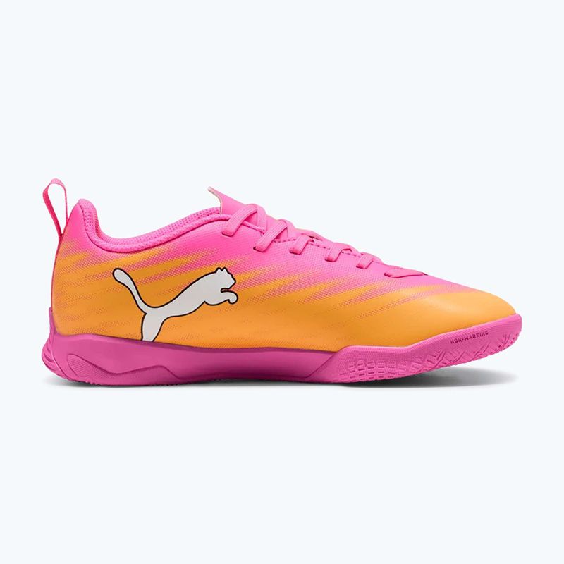 Detské kopačky  PUMA Ultra 6 Play It Jr poison pink/puma wht/sun stream/bright aqua/puma blk 8