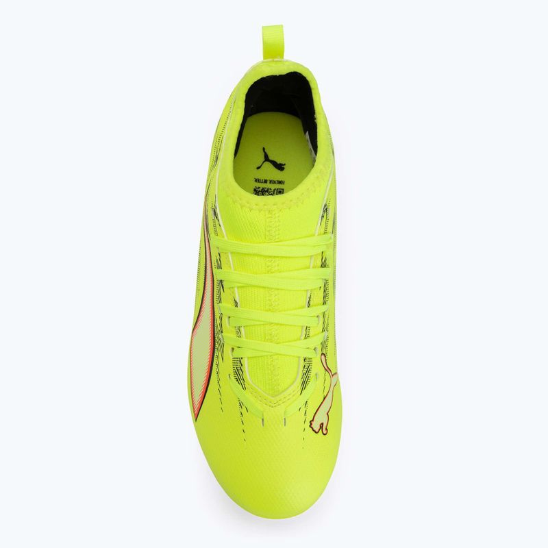 Detské futbalové kopačky PUMA Ultra 6 Match FG/AG Jr yellow alert/puma black/glowing red/lime squeeze 5