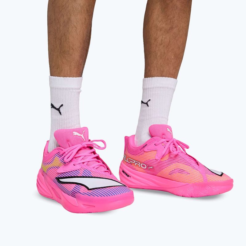 Basketbalové topánky PUMA All-Pro NITRO 2 Showtime poison pink/bright aqua/lime squeeze 13