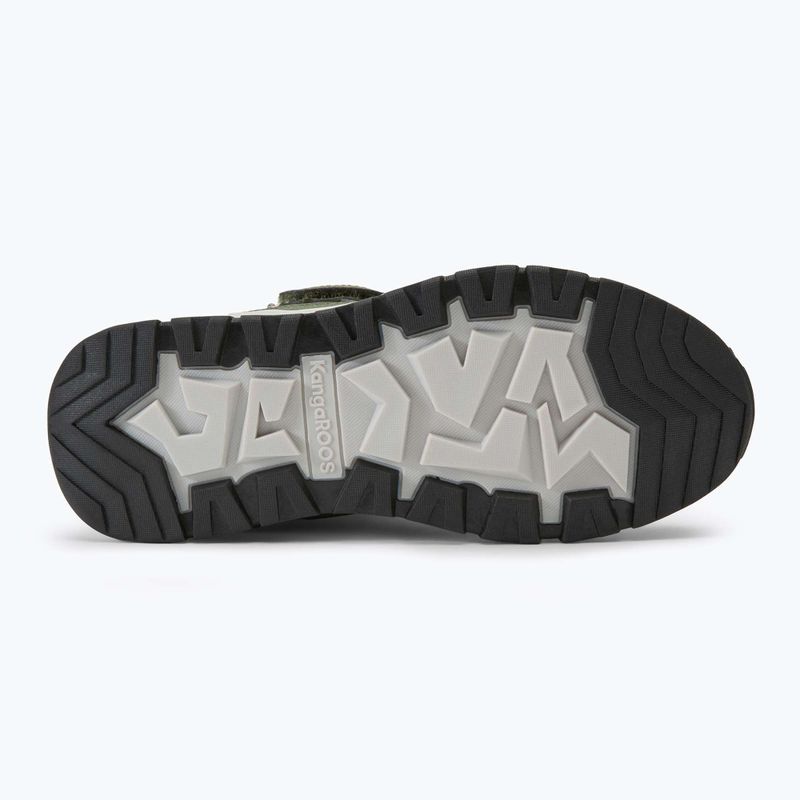 Juniorské snehule KangaROOS K-MJ Edison EV RTX SL olive / limetta dino 4