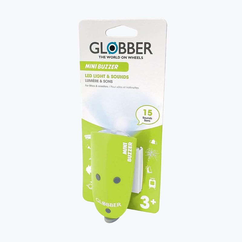 Lampa s klaksónom Globber Mini Buzzer lime green 2