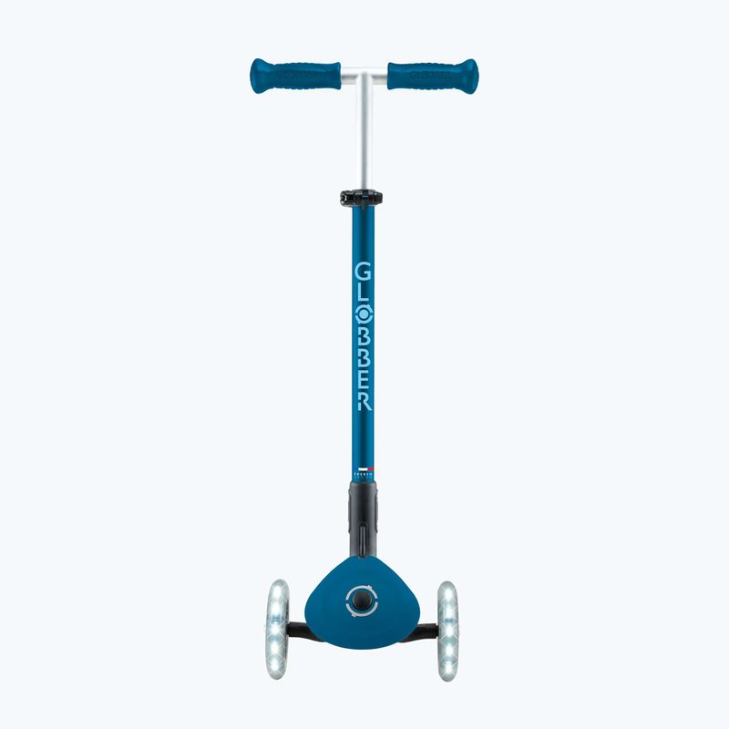 Detská trojkolka Globber Primo Foldable Plus Lights benzínová modrá 4