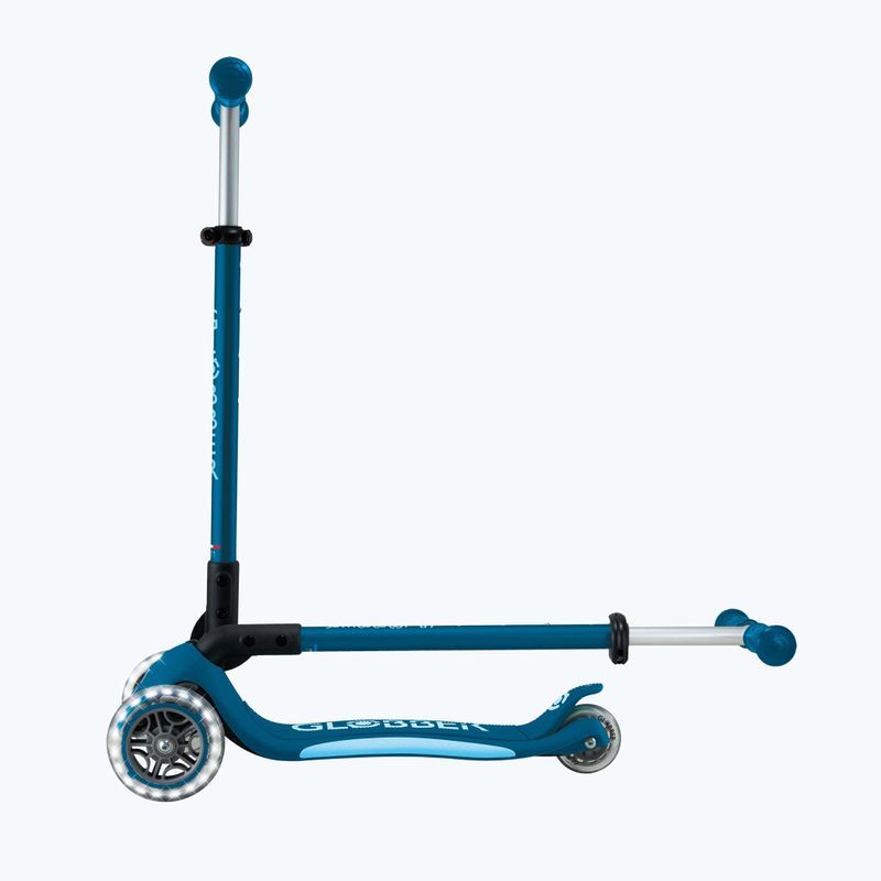 Detská trojkolka Globber Primo Foldable Plus Lights benzínová modrá 7
