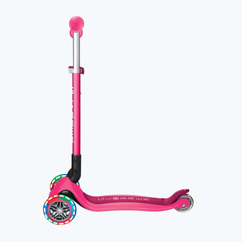 Detská trojkolesová kolobežka Globber Primo Foldable Lights fuchsia 2