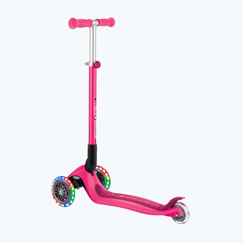 Detská trojkolesová kolobežka Globber Primo Foldable Lights fuchsia 3