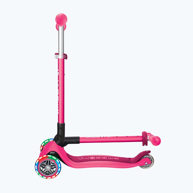 Detská trojkolesová kolobežka Globber Primo Foldable Lights fuchsia 6