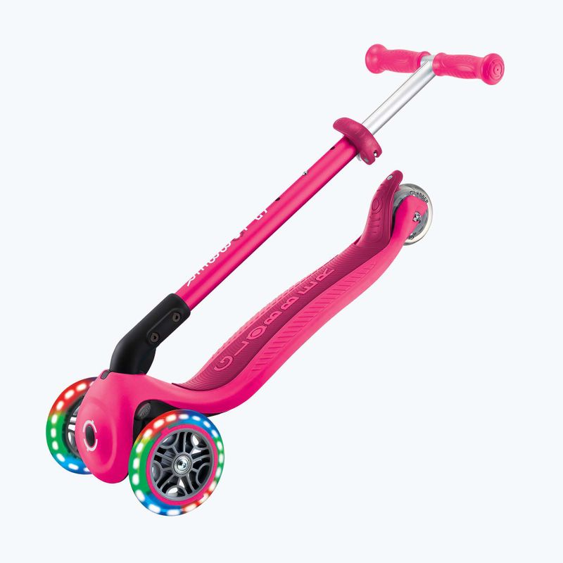 Detská trojkolesová kolobežka Globber Primo Foldable Lights fuchsia 7