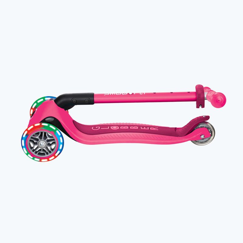 Detská trojkolesová kolobežka Globber Primo Foldable Lights fuchsia 8