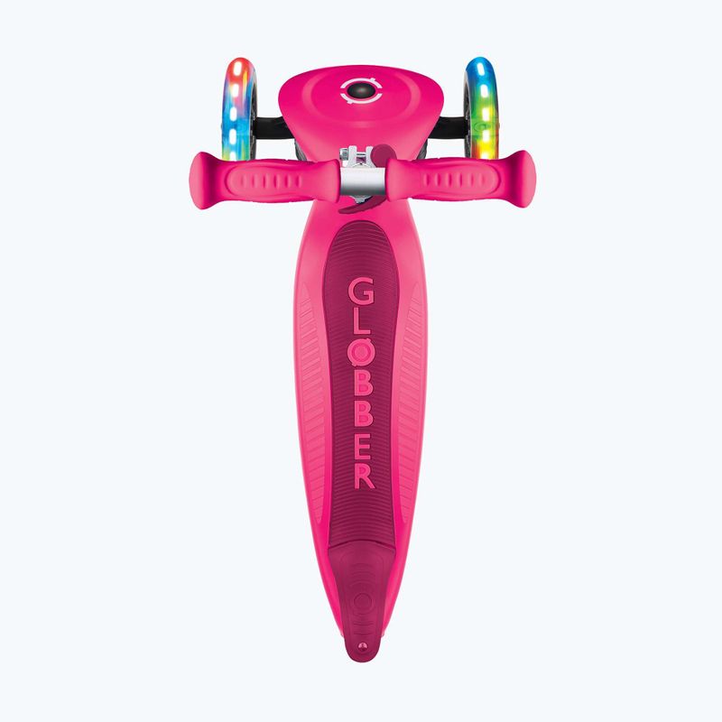 Detská trojkolesová kolobežka Globber Primo Foldable Lights fuchsia 9