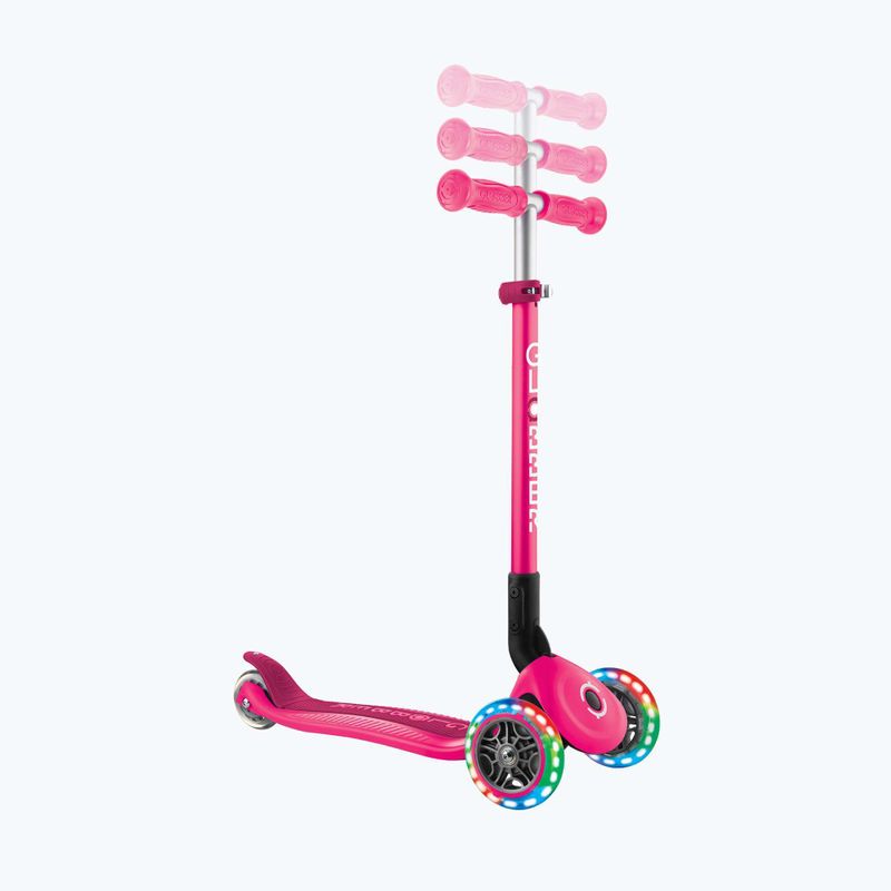 Detská trojkolesová kolobežka Globber Primo Foldable Lights fuchsia 10