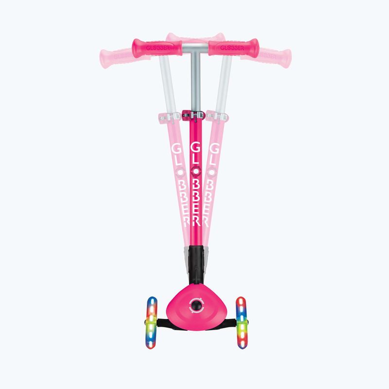 Detská trojkolesová kolobežka Globber Primo Foldable Lights fuchsia 11