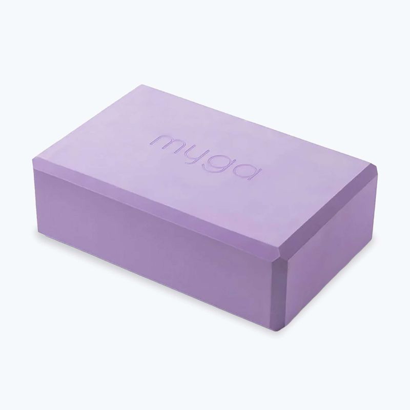 Súprava na jogu Myga Chakra Yoga Set mat + block + purple strap 7