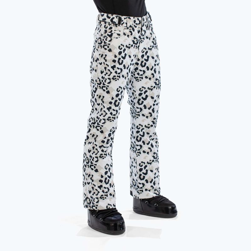 Dámske lyžiarske nohavice Surfanic Glow Animal Camo white 4