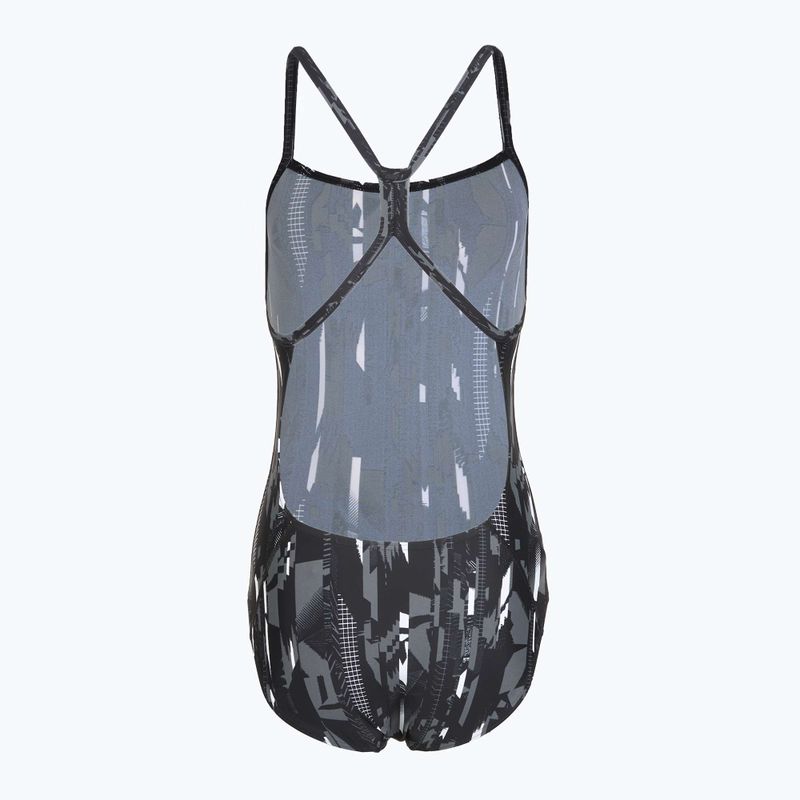 Dámske jednodielne plavky Speedo Allover Rippleback black 2