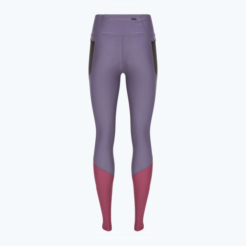 Dámske bežecké legíny Mizuno 7/8 Printed pink peacock 2