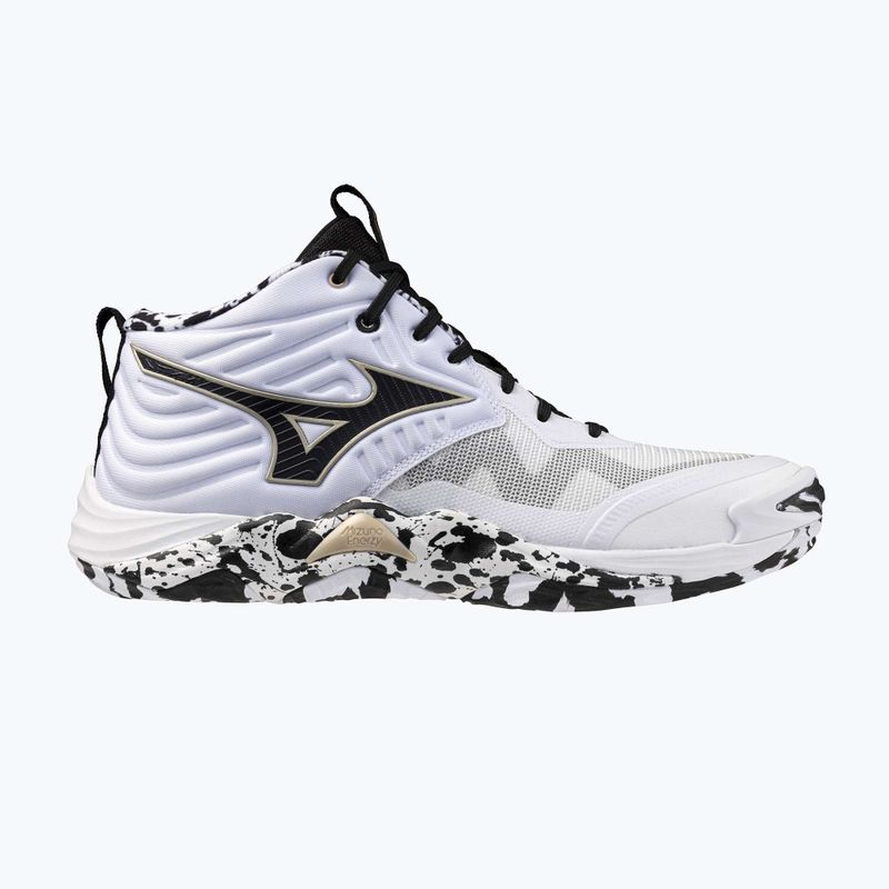 Volejbalové topánky Mizuno Wave Momentum Elite Mid white/black/ge gold 8