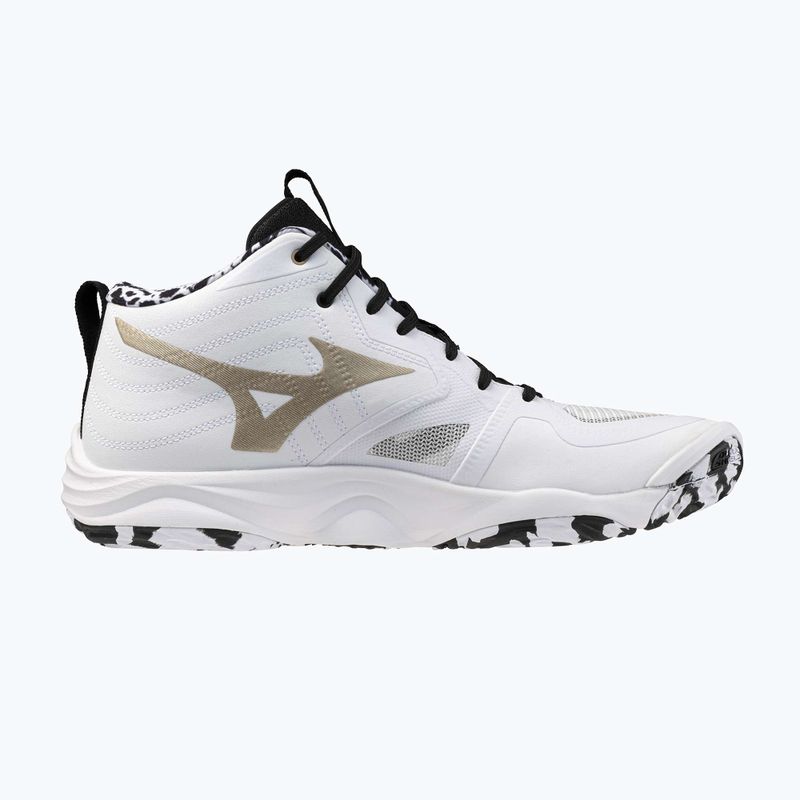 Volejbalové topánky Mizuno Wave Momentum Elite Mid white/black/ge gold 9
