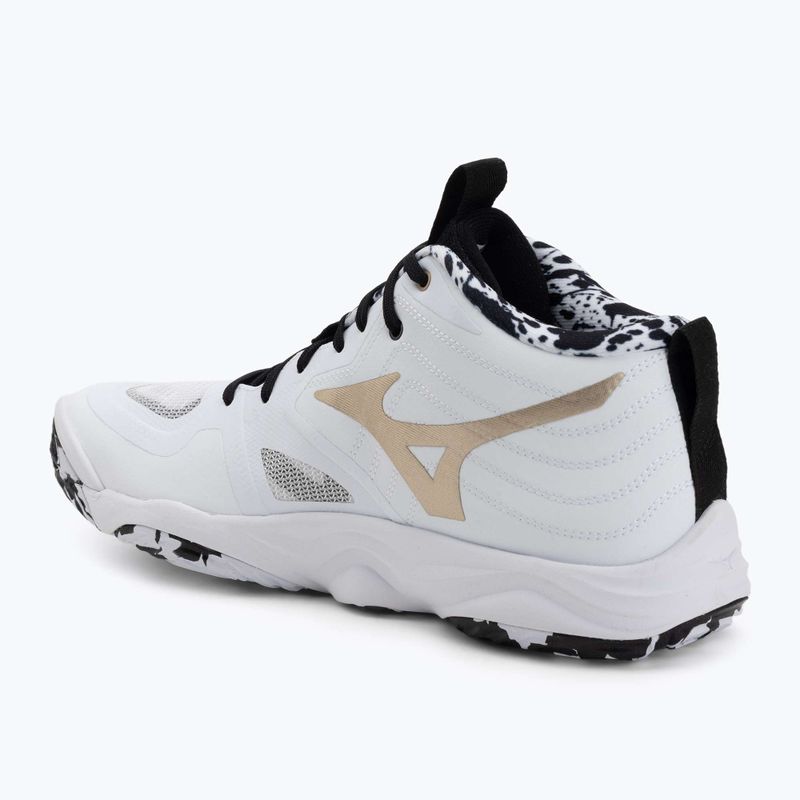 Volejbalové topánky Mizuno Wave Momentum Elite Mid white/black/ge gold 3
