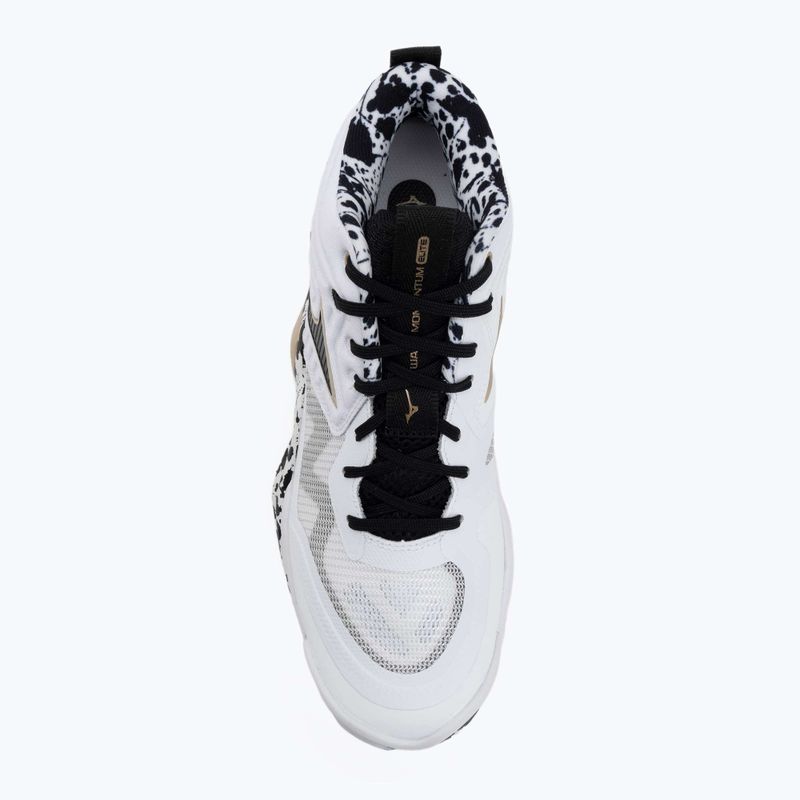 Volejbalové topánky Mizuno Wave Momentum Elite Mid white/black/ge gold 5