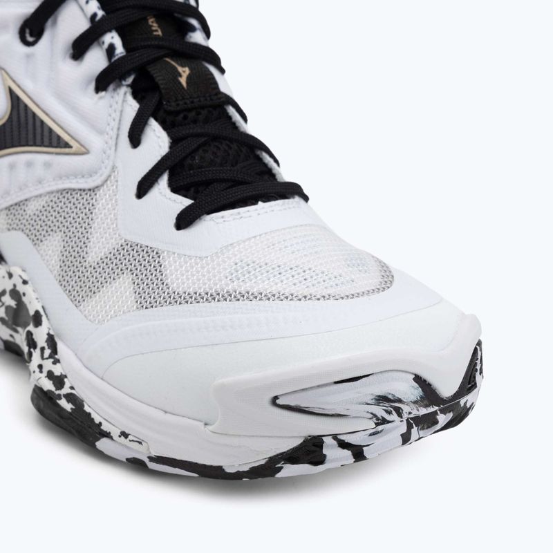 Volejbalové topánky Mizuno Wave Momentum Elite Mid white/black/ge gold 7