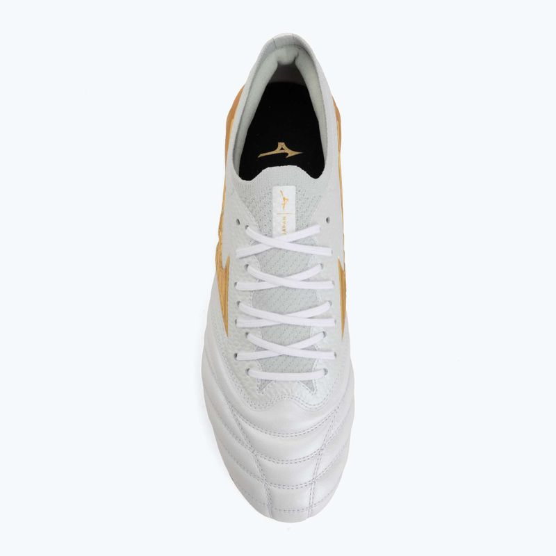 Kopačky Mizuno Morelia Neo IV Beta Japan FG white/mp gold/cool gray 3c 5