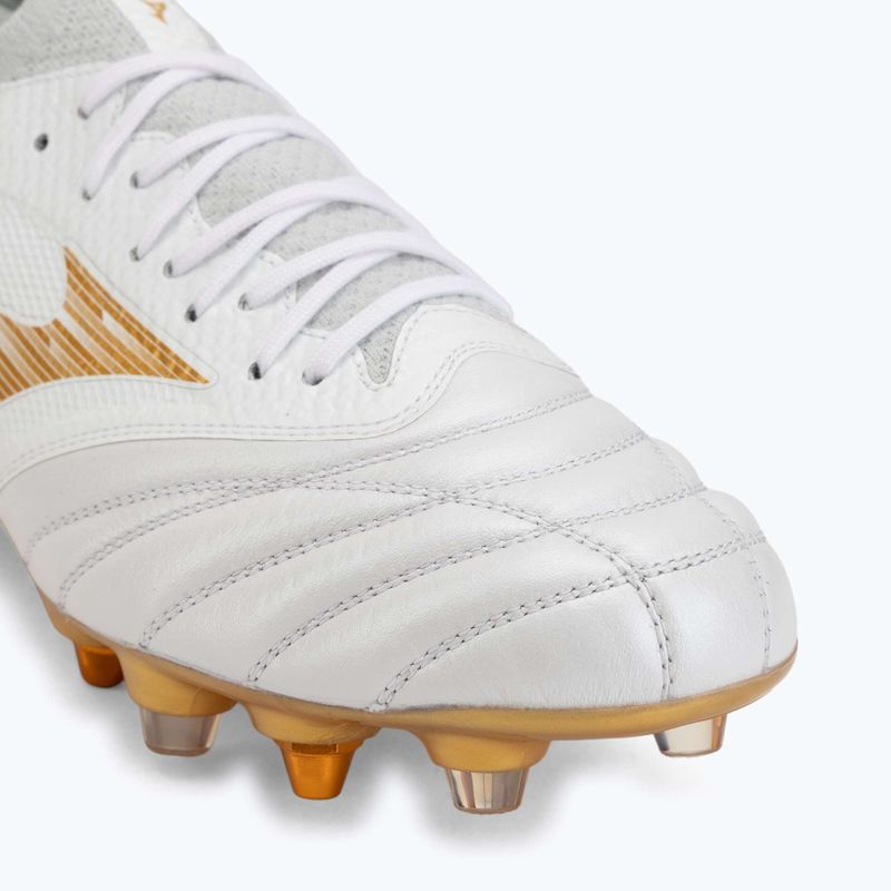 Futbalové kopačky Mizuno Morelia Neo IV Beta Elite Mix white/mp gold/cool gray 3c 7