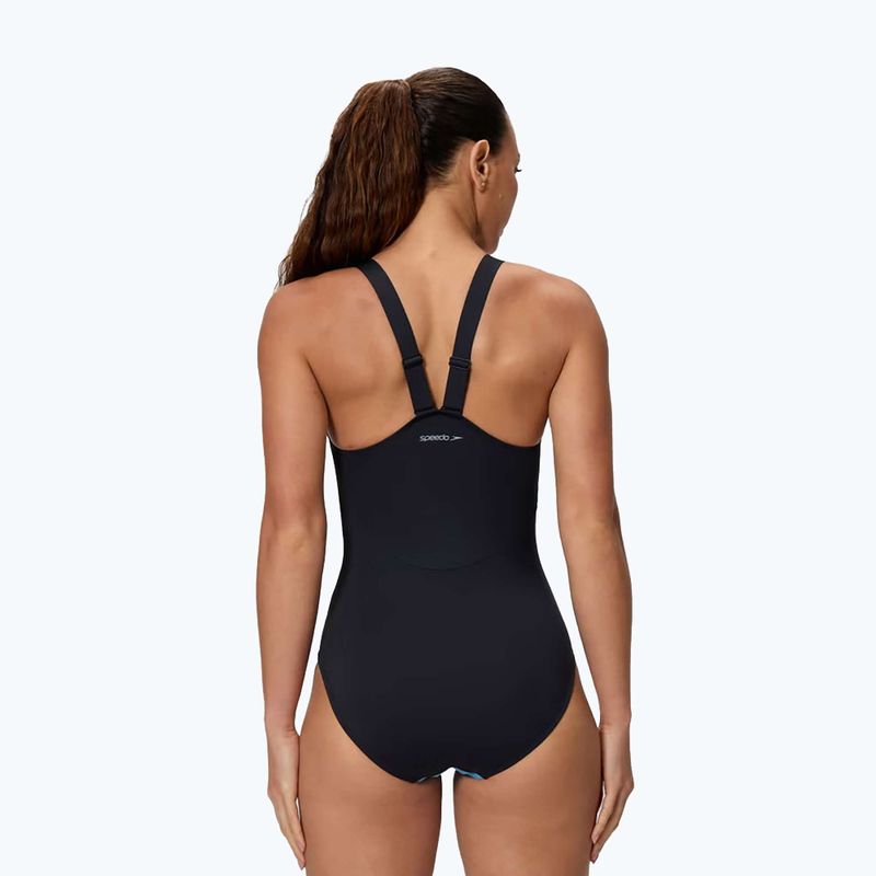 Dámske jednodielne plavky Speedo Sculpture High Neck Contour 2