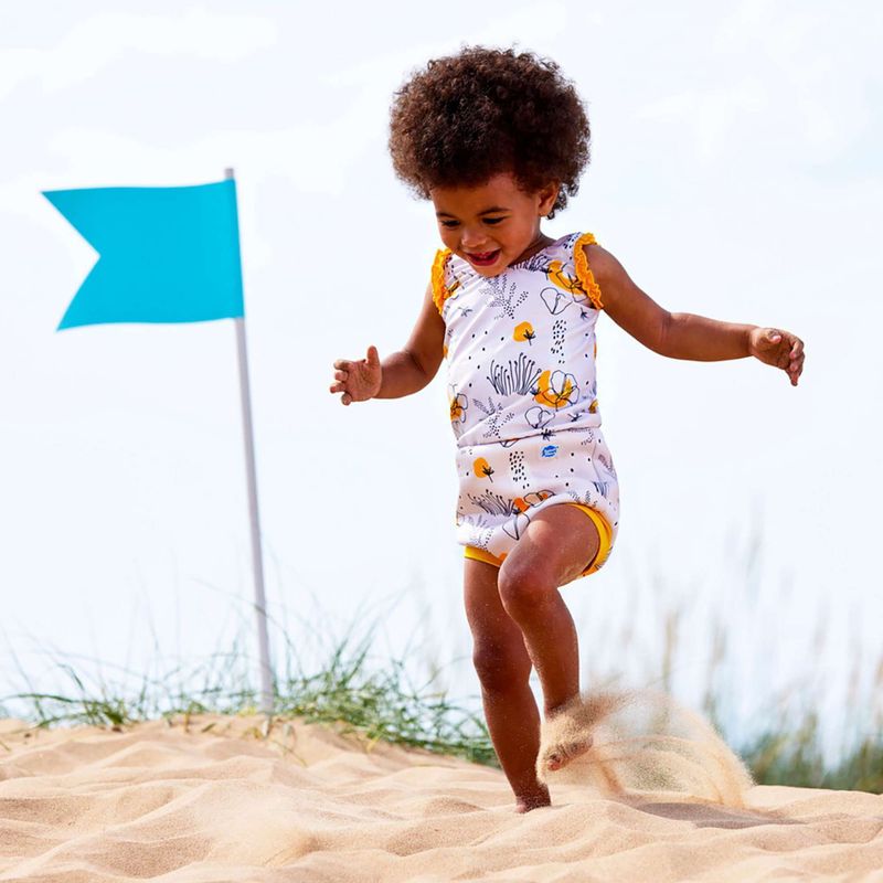 Detské jednodielne plavky Splash About Happy Nappy flowy meadow 8