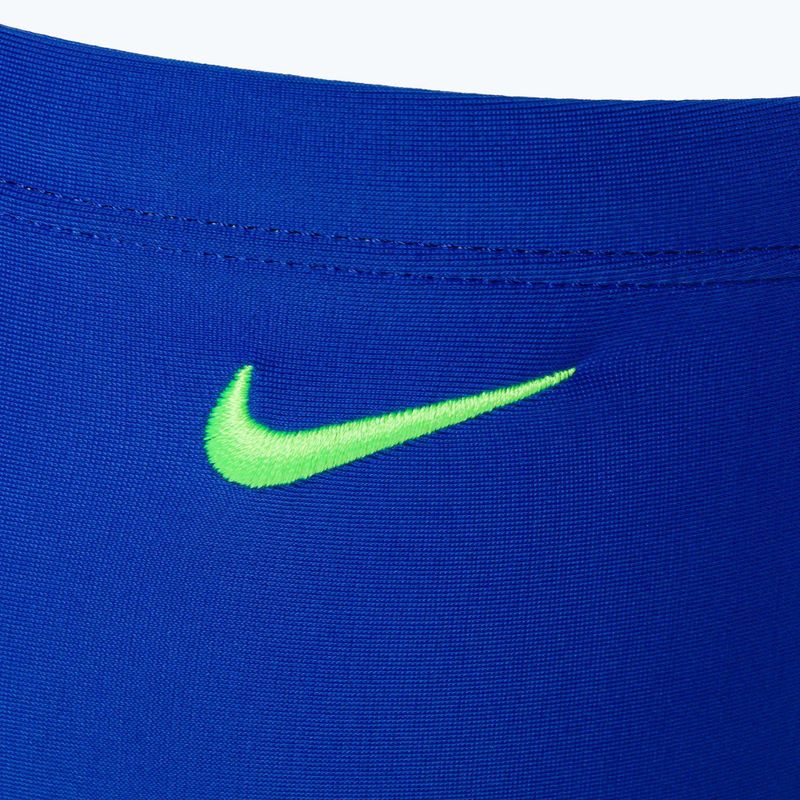 Detské plavecké boxerky Nike Multi Logo Square Leg modré NESSD042-494 4