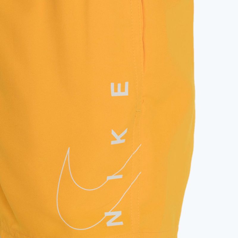 Detské plavecké šortky Nike Split Logo 4" Volley laser orange 3