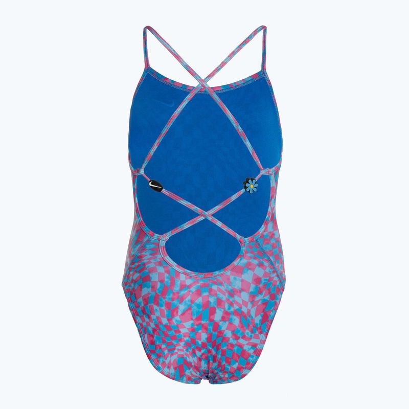 Detské jednodielne plavky Nike Hydrastrong Lace Up Back university blue 2