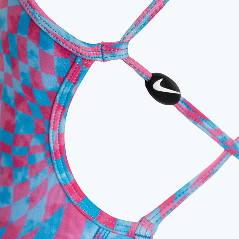 Detské jednodielne plavky Nike Hydrastrong Lace Up Back university blue 4