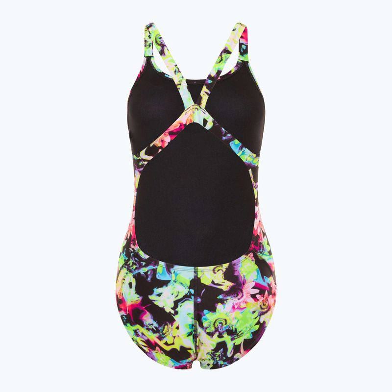 Dámske jednodielne plavky Nike Hydrastrong Multi Print Fastback rainbow 2