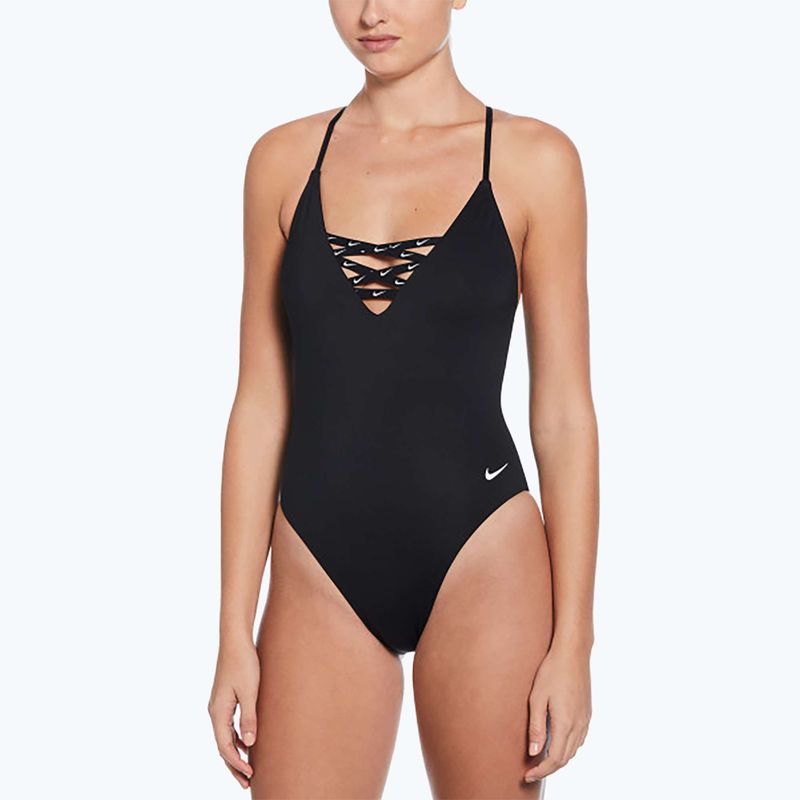 Dámske jednodielne plavky Nike Sneakerkini 2.0 Crossback black 4