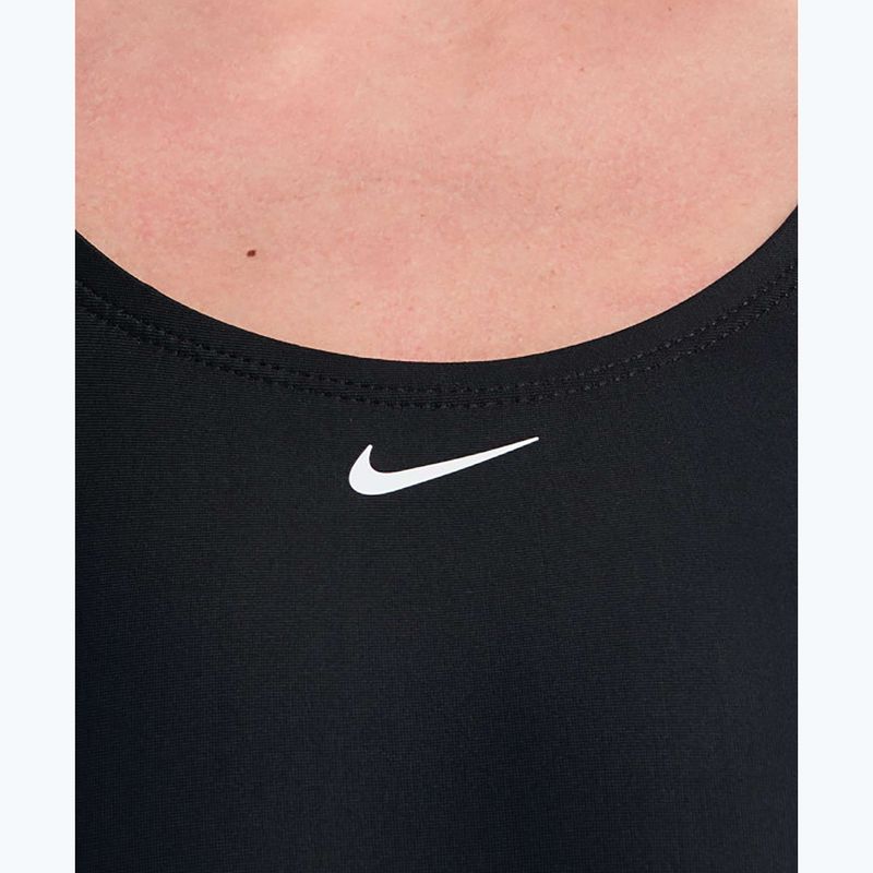 Dámske jednodielne plavky Nike Logo Tape Fastback black 4
