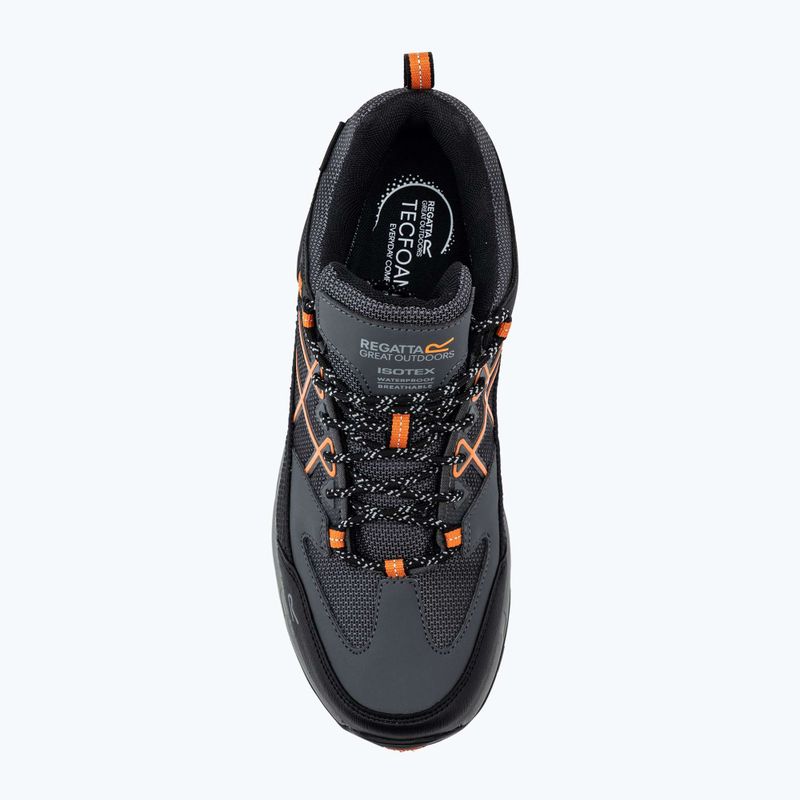 Pánske trekové topánky REGATTA Samaris III Low granite/blaze orange 5